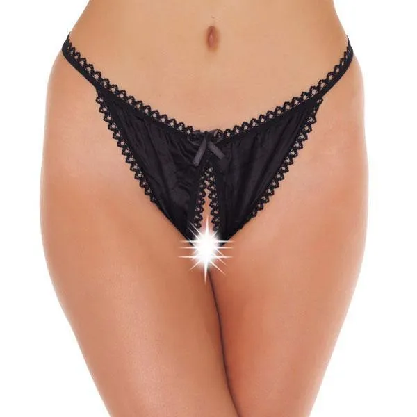 Anal Rimba Black Crotchless Tanga Anal Rimba Black Crotchless Tanga