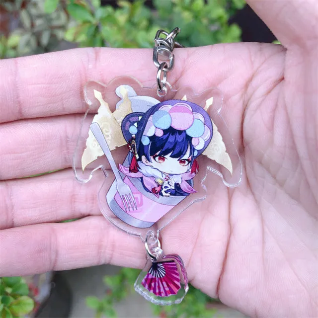 DB Global Surplus Game Genshin Impact Kaedehara Kazuha Tartaglia Keychain Accessories HUTAO XIAO Scaramouche Pendant Anime Cartoon Badge Games DB Global Surplus Game Genshin Impact Kaedehara Kazuha Tartaglia Keychain Accessories HUTAO XIAO Scaramouche Pendant Anime Cartoon Badge Games