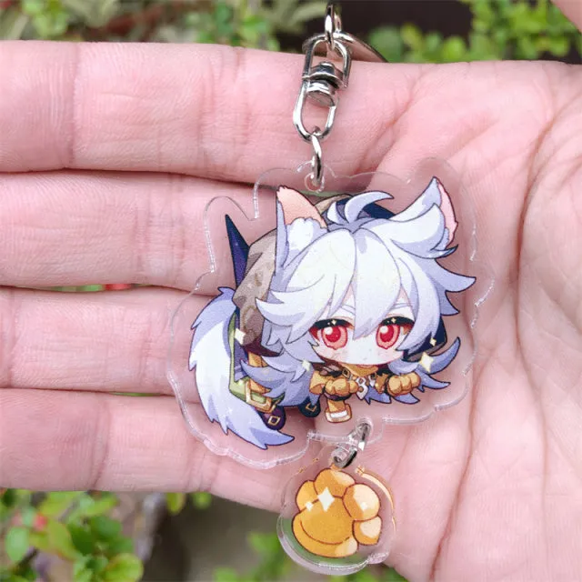 DB Global Surplus Game Genshin Impact Kaedehara Kazuha Tartaglia Keychain Accessories HUTAO XIAO Scaramouche Pendant Anime Cartoon Badge Games DB Global Surplus Game Genshin Impact Kaedehara Kazuha Tartaglia Keychain Accessories HUTAO XIAO Scaramouche Pendant Anime Cartoon Badge Games