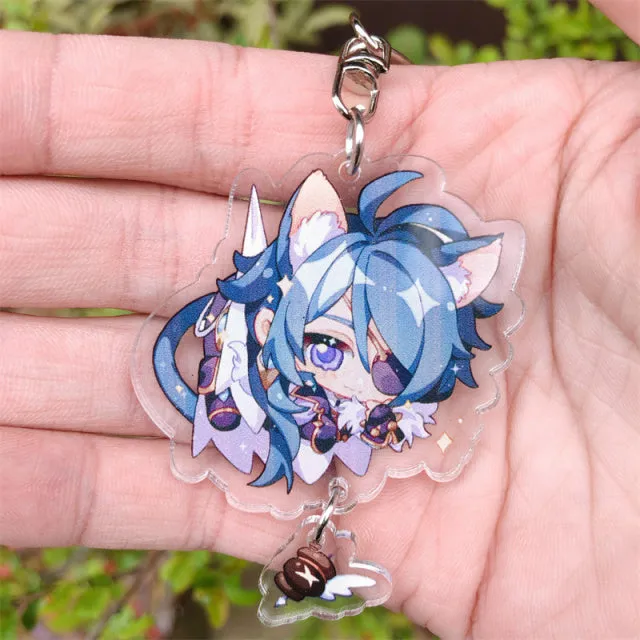 DB Global Surplus Game Genshin Impact Kaedehara Kazuha Tartaglia Keychain Accessories HUTAO XIAO Scaramouche Pendant Anime Cartoon Badge Games DB Global Surplus Game Genshin Impact Kaedehara Kazuha Tartaglia Keychain Accessories HUTAO XIAO Scaramouche Pendant Anime Cartoon Badge Games