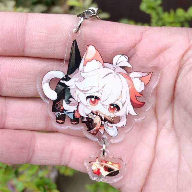 DB Global Surplus Game Genshin Impact Kaedehara Kazuha Tartaglia Keychain Accessories HUTAO XIAO Scaramouche Pendant Anime Cartoon Badge Games DB Global Surplus Game Genshin Impact Kaedehara Kazuha Tartaglia Keychain Accessories HUTAO XIAO Scaramouche Pendant Anime Cartoon Badge Games