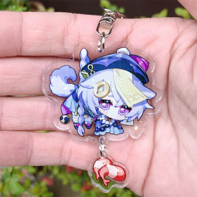 DB Global Surplus Game Genshin Impact Kaedehara Kazuha Tartaglia Keychain Accessories HUTAO XIAO Scaramouche Pendant Anime Cartoon Badge Games DB Global Surplus Game Genshin Impact Kaedehara Kazuha Tartaglia Keychain Accessories HUTAO XIAO Scaramouche Pendant Anime Cartoon Badge Games
