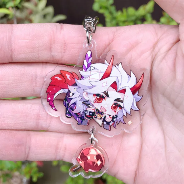 DB Global Surplus Game Genshin Impact Kaedehara Kazuha Tartaglia Keychain Accessories HUTAO XIAO Scaramouche Pendant Anime Cartoon Badge Games DB Global Surplus Game Genshin Impact Kaedehara Kazuha Tartaglia Keychain Accessories HUTAO XIAO Scaramouche Pendant Anime Cartoon Badge Games