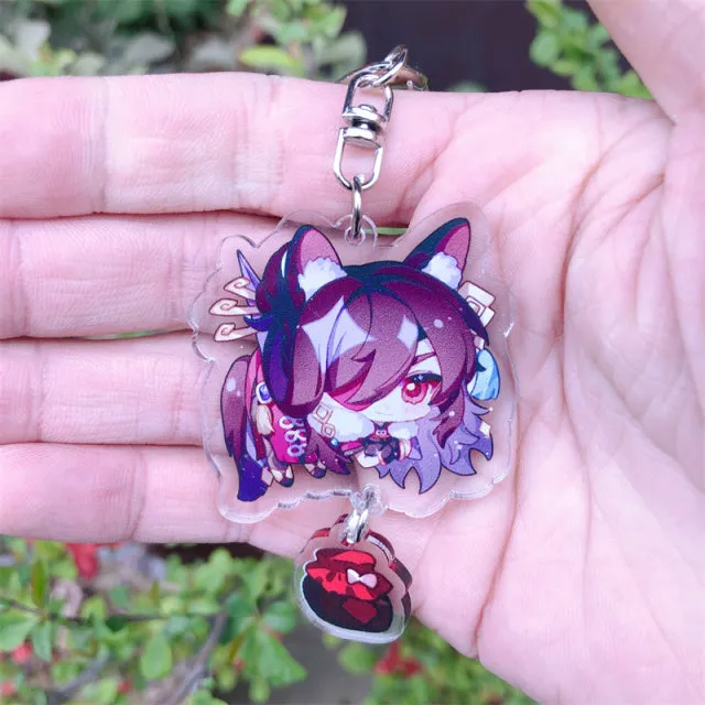 DB Global Surplus Game Genshin Impact Kaedehara Kazuha Tartaglia Keychain Accessories HUTAO XIAO Scaramouche Pendant Anime Cartoon Badge Games DB Global Surplus Game Genshin Impact Kaedehara Kazuha Tartaglia Keychain Accessories HUTAO XIAO Scaramouche Pendant Anime Cartoon Badge Games