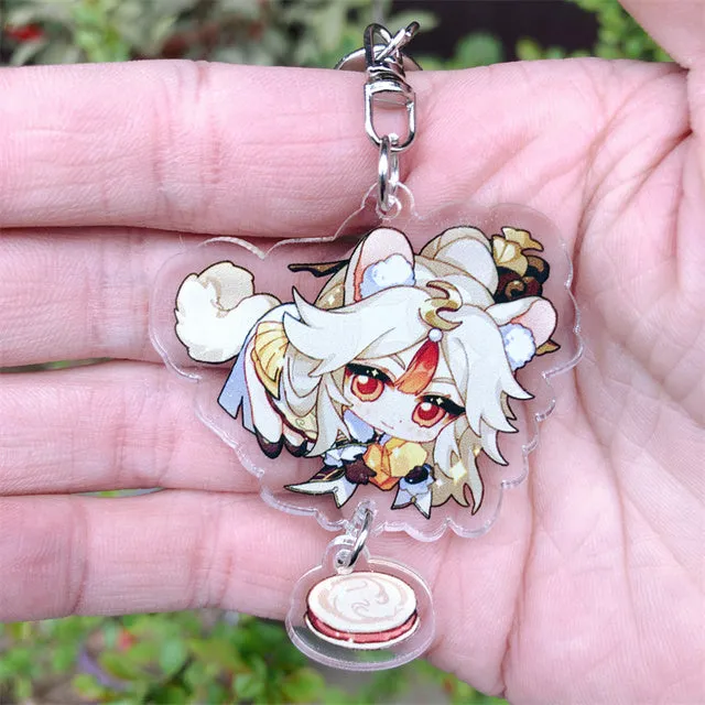 DB Global Surplus Game Genshin Impact Kaedehara Kazuha Tartaglia Keychain Accessories HUTAO XIAO Scaramouche Pendant Anime Cartoon Badge Games DB Global Surplus Game Genshin Impact Kaedehara Kazuha Tartaglia Keychain Accessories HUTAO XIAO Scaramouche Pendant Anime Cartoon Badge Games