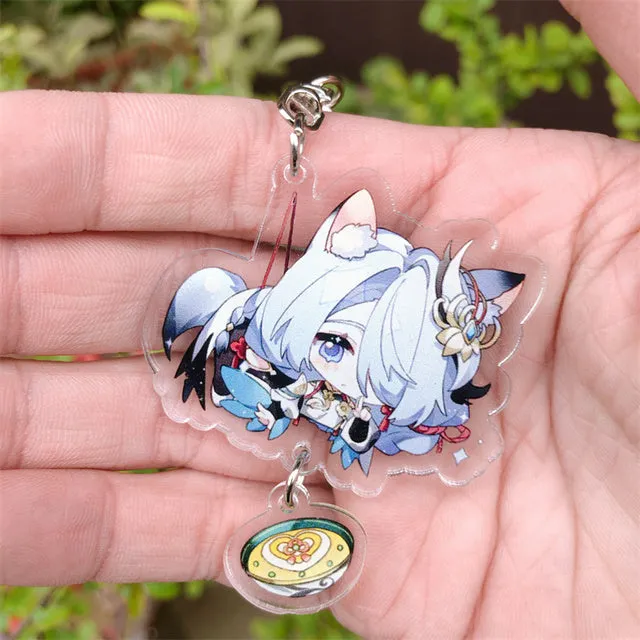 DB Global Surplus Game Genshin Impact Kaedehara Kazuha Tartaglia Keychain Accessories HUTAO XIAO Scaramouche Pendant Anime Cartoon Badge Games DB Global Surplus Game Genshin Impact Kaedehara Kazuha Tartaglia Keychain Accessories HUTAO XIAO Scaramouche Pendant Anime Cartoon Badge Games