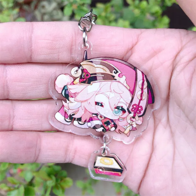 DB Global Surplus Game Genshin Impact Kaedehara Kazuha Tartaglia Keychain Accessories HUTAO XIAO Scaramouche Pendant Anime Cartoon Badge Games DB Global Surplus Game Genshin Impact Kaedehara Kazuha Tartaglia Keychain Accessories HUTAO XIAO Scaramouche Pendant Anime Cartoon Badge Games