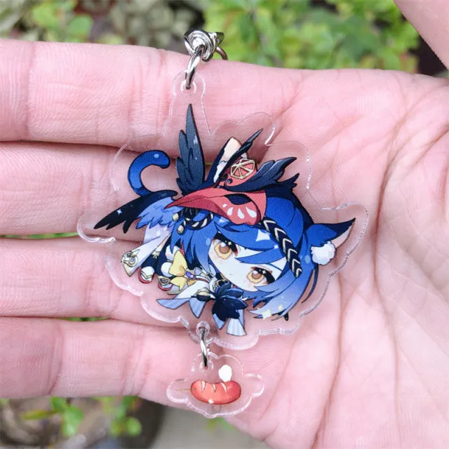 DB Global Surplus Game Genshin Impact Kaedehara Kazuha Tartaglia Keychain Accessories HUTAO XIAO Scaramouche Pendant Anime Cartoon Badge Games DB Global Surplus Game Genshin Impact Kaedehara Kazuha Tartaglia Keychain Accessories HUTAO XIAO Scaramouche Pendant Anime Cartoon Badge Games