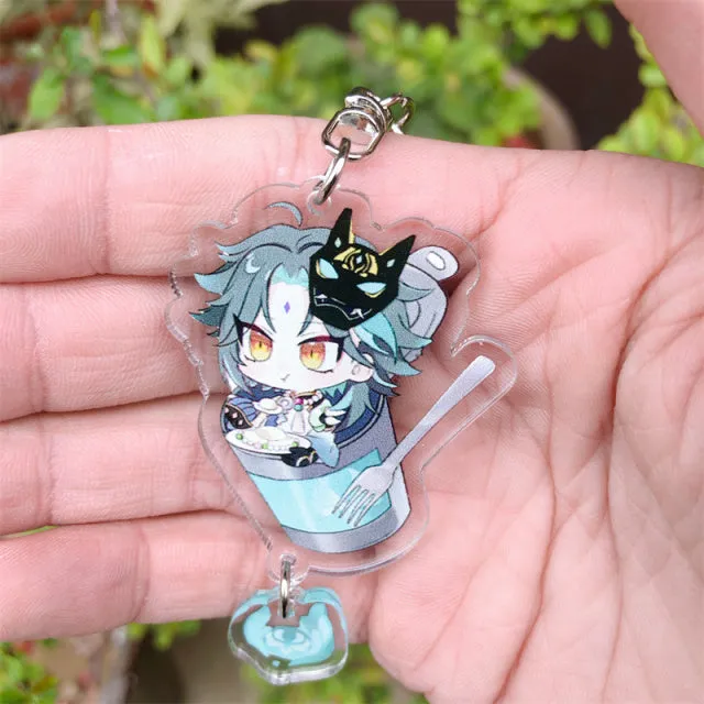 DB Global Surplus Game Genshin Impact Kaedehara Kazuha Tartaglia Keychain Accessories HUTAO XIAO Scaramouche Pendant Anime Cartoon Badge Games DB Global Surplus Game Genshin Impact Kaedehara Kazuha Tartaglia Keychain Accessories HUTAO XIAO Scaramouche Pendant Anime Cartoon Badge Games