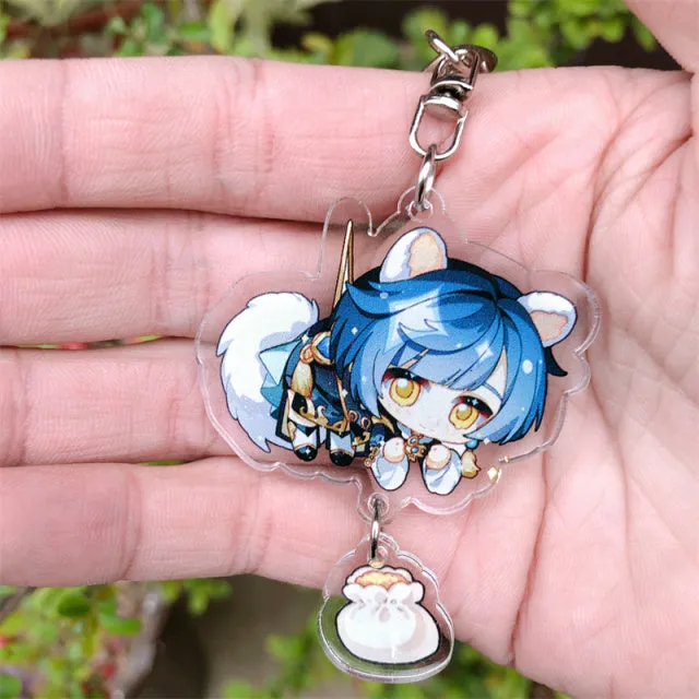 DB Global Surplus Game Genshin Impact Kaedehara Kazuha Tartaglia Keychain Accessories HUTAO XIAO Scaramouche Pendant Anime Cartoon Badge Games DB Global Surplus Game Genshin Impact Kaedehara Kazuha Tartaglia Keychain Accessories HUTAO XIAO Scaramouche Pendant Anime Cartoon Badge Games