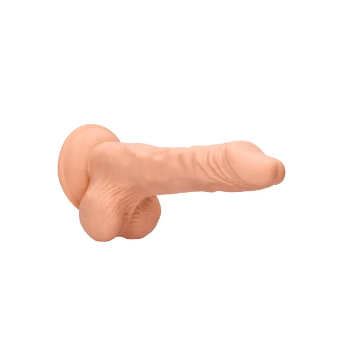Dildos Shots Toys RealRock 8 Inch Dong With Testicles Flesh Pink
