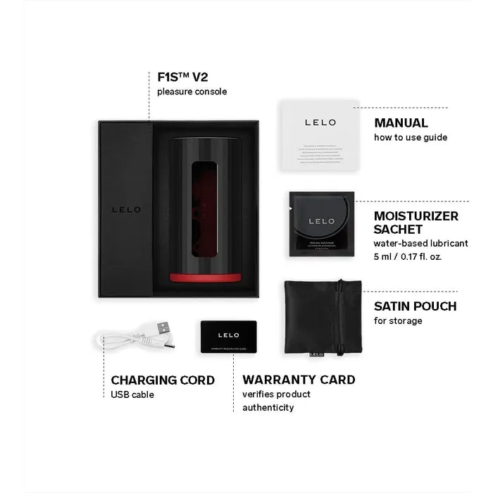 Lelo F1S V2X Masturbator Red Lelo Male Sex Toys