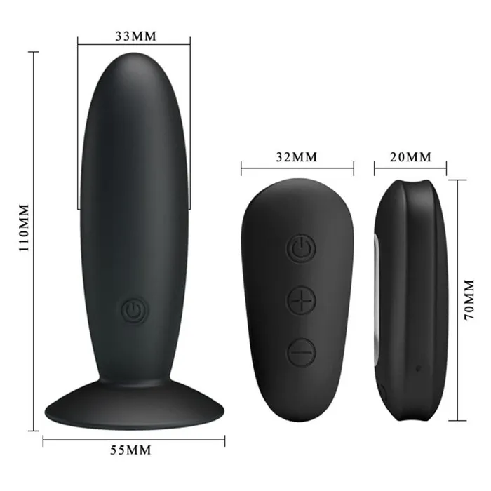 Mr Play Remote Control Vibrating Anal Plug So Luxe Male Sex Toys