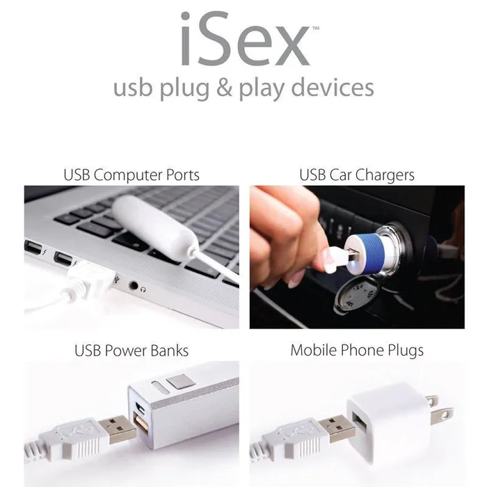 PipeDream Female Sex Toys iSex USB Vibrating Slim Bullet PipeDream Female Sex Toys iSex USB Vibrating Slim Bullet
