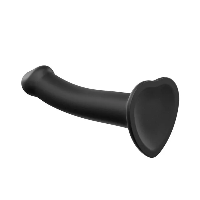Strap On Me Silicone Dual Density Bendable Dildo Medium Black Strap On Me Female Sex Toys Strap On Me Silicone Dual Density Bendable Dildo Medium Black Strap On Me Female Sex Toys