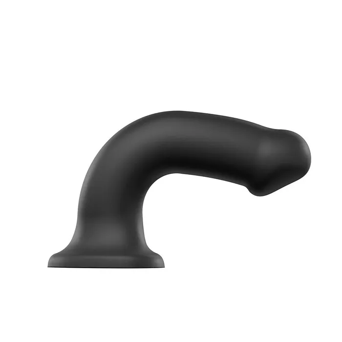 Strap On Me Silicone Dual Density Bendable Dildo Medium Black Strap On Me Female Sex Toys Strap On Me Silicone Dual Density Bendable Dildo Medium Black Strap On Me Female Sex Toys