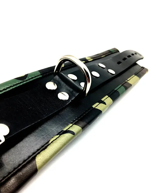 Atlantas Products Ltd Uk Sensual Sin Padded Wrist Cuffs Camo Piping Restraints