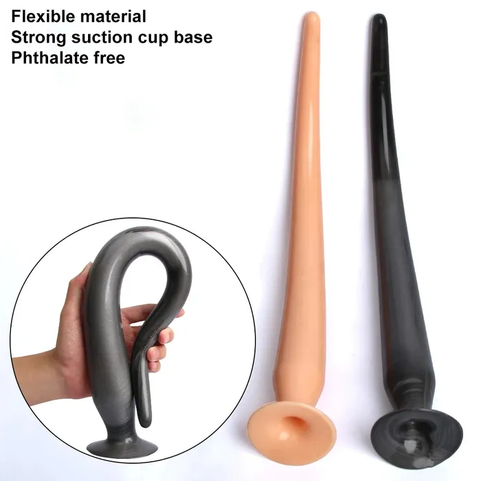 Bebuzzed Snake 34cm Anal Dildo Big Butt Plug Black BEBUZZED Anal