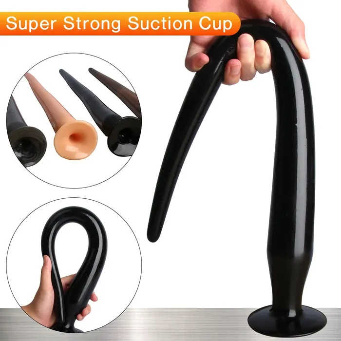 Bebuzzed Snake 34cm Anal Dildo Big Butt Plug Black BEBUZZED Anal