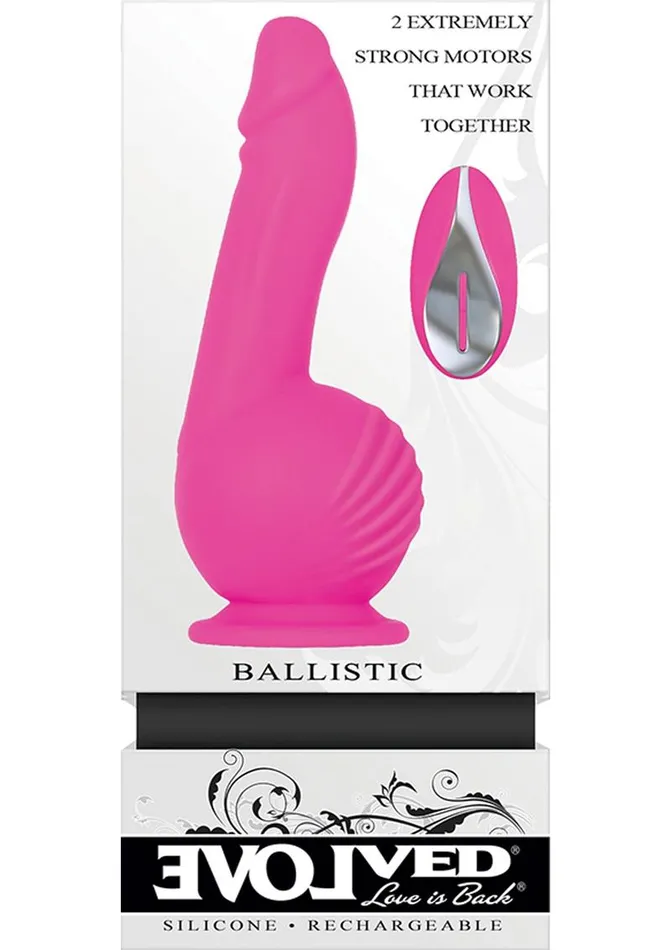 Evolved Female Sex Toys Ballistic Silicone Rechargeable Vibrator with Remote Control