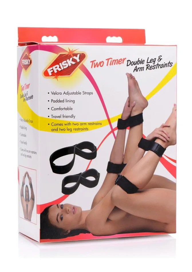 Frisky Two Timer Double Leg and Arm Restraints Frisky Dildos