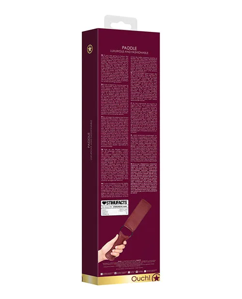 Shots America LLC Dildos Shots Ouch Halo Paddle Burgundy