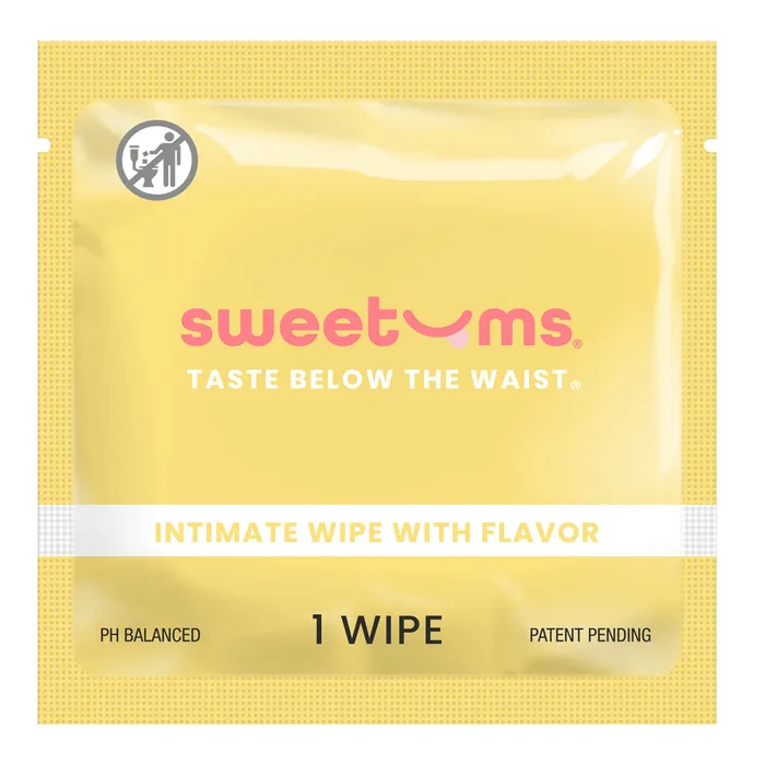 Sweetums Female Sex Toys Sweetums Intimate Wipes Pina Colada Flavor 10 ct