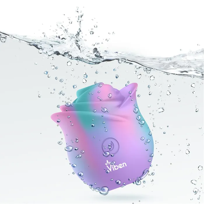 Viben Vibrators Zen Rose Clitoral Nipple Rose Vibrator Unicorn