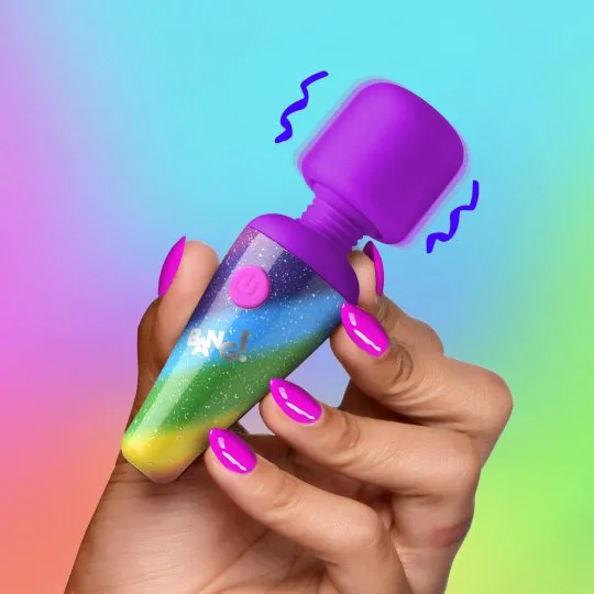 Xr LLC Bang Rainbow Mini Silicone Wand Vibrator Female Sex Toys
